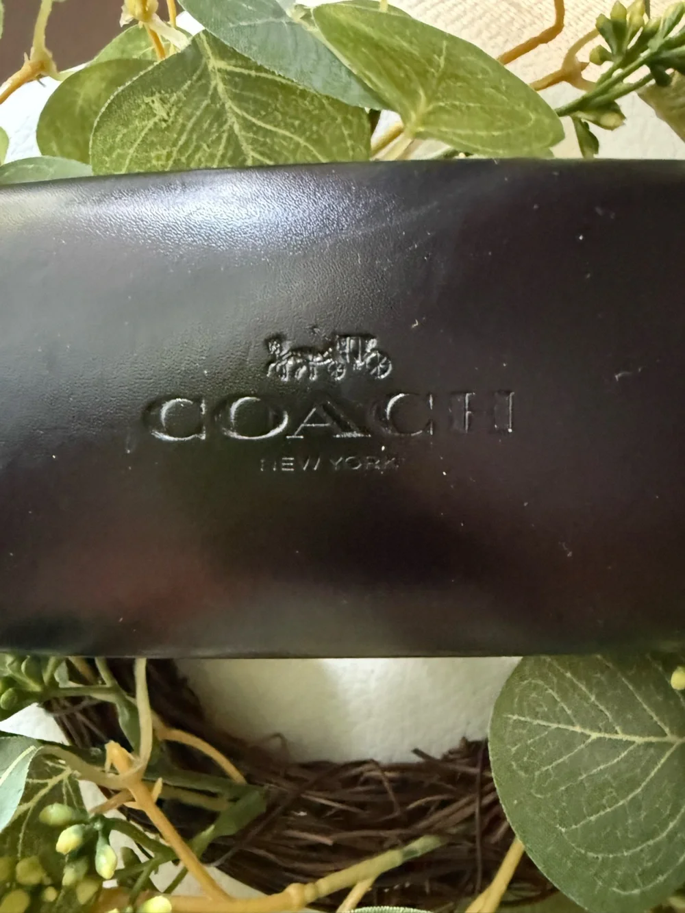 Coach Black Hard Shell Eyeglass Case